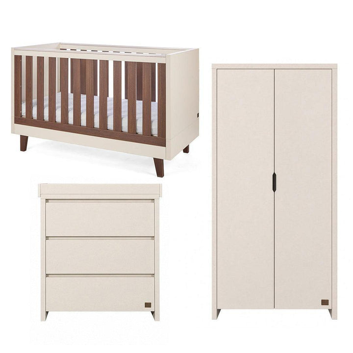 Tutti Bambini Origin Como/Modena 3 Piece Nursery Furniture Set - Cashmere-Nursery Sets- | Natural Baby Shower