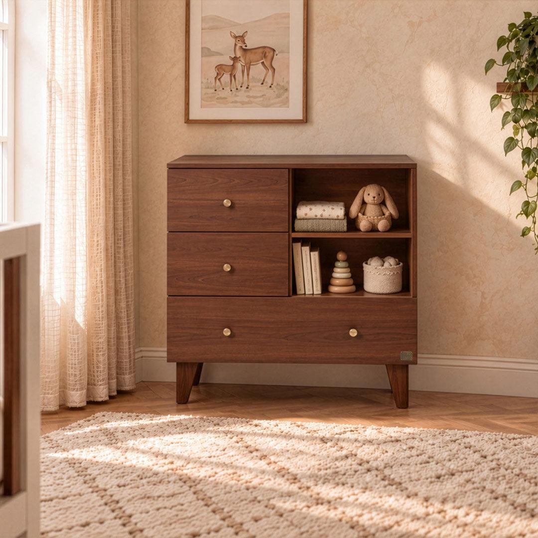 Tutti Bambini Origin Como Chest Changer - Rich Walnut-Changing Units-Rich Walnut- | Natural Baby Shower
