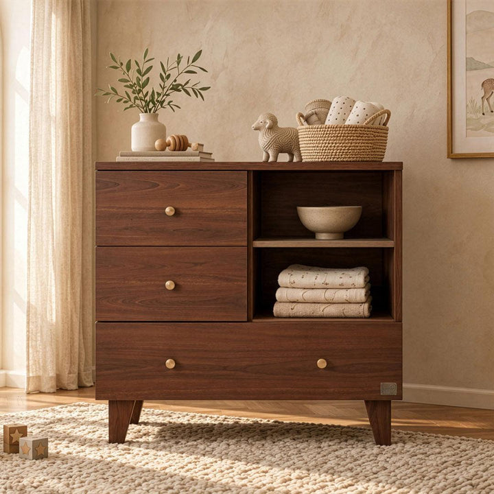 Tutti Bambini Origin Como Chest Changer - Rich Walnut-Changing Units-Rich Walnut- | Natural Baby Shower