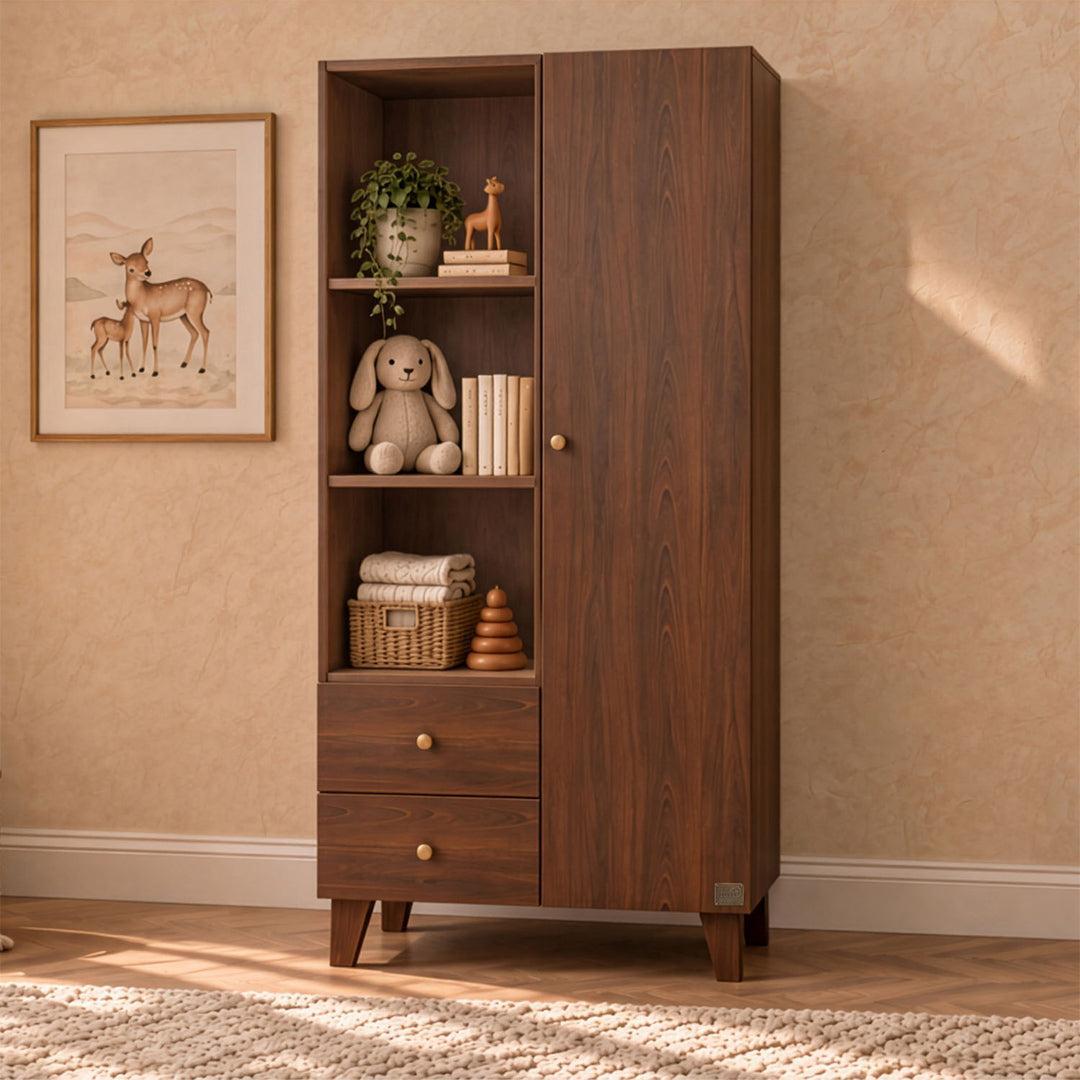 Tutti Bambini Origin Como Wardrobe - Rich Walnut-Wardrobes-Rich Walnut- | Natural Baby Shower