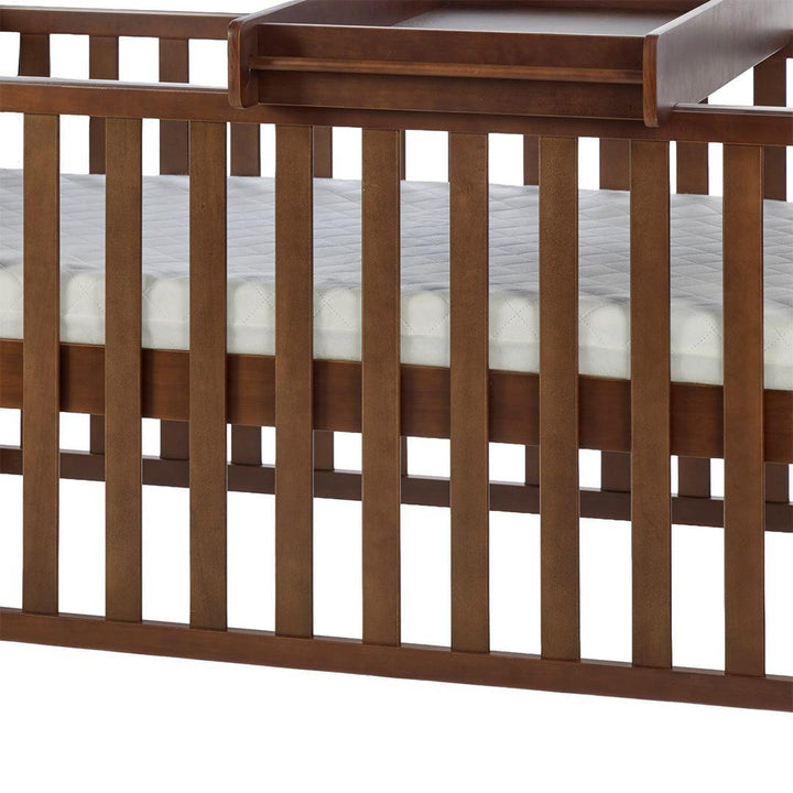 Tutti Bambini Origin Malmo Cot Bed, Cot Top Changer & Mattress Bundle - Rich Walnut-Cot Beds-Rich Walnut- | Natural Baby Shower