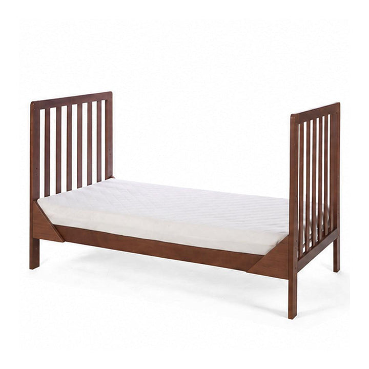 Tutti Bambini Origin Malmo Cot Bed, Cot Top Changer & Mattress Bundle - Rich Walnut-Cot Beds-Rich Walnut- | Natural Baby Shower