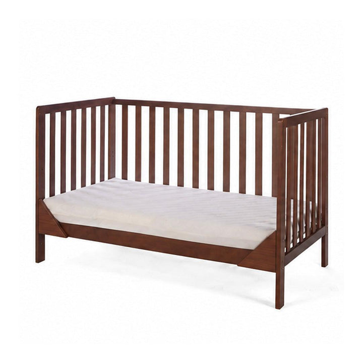 Tutti Bambini Origin Malmo Cot Bed, Cot Top Changer & Mattress Bundle - Rich Walnut-Cot Beds-Rich Walnut- | Natural Baby Shower