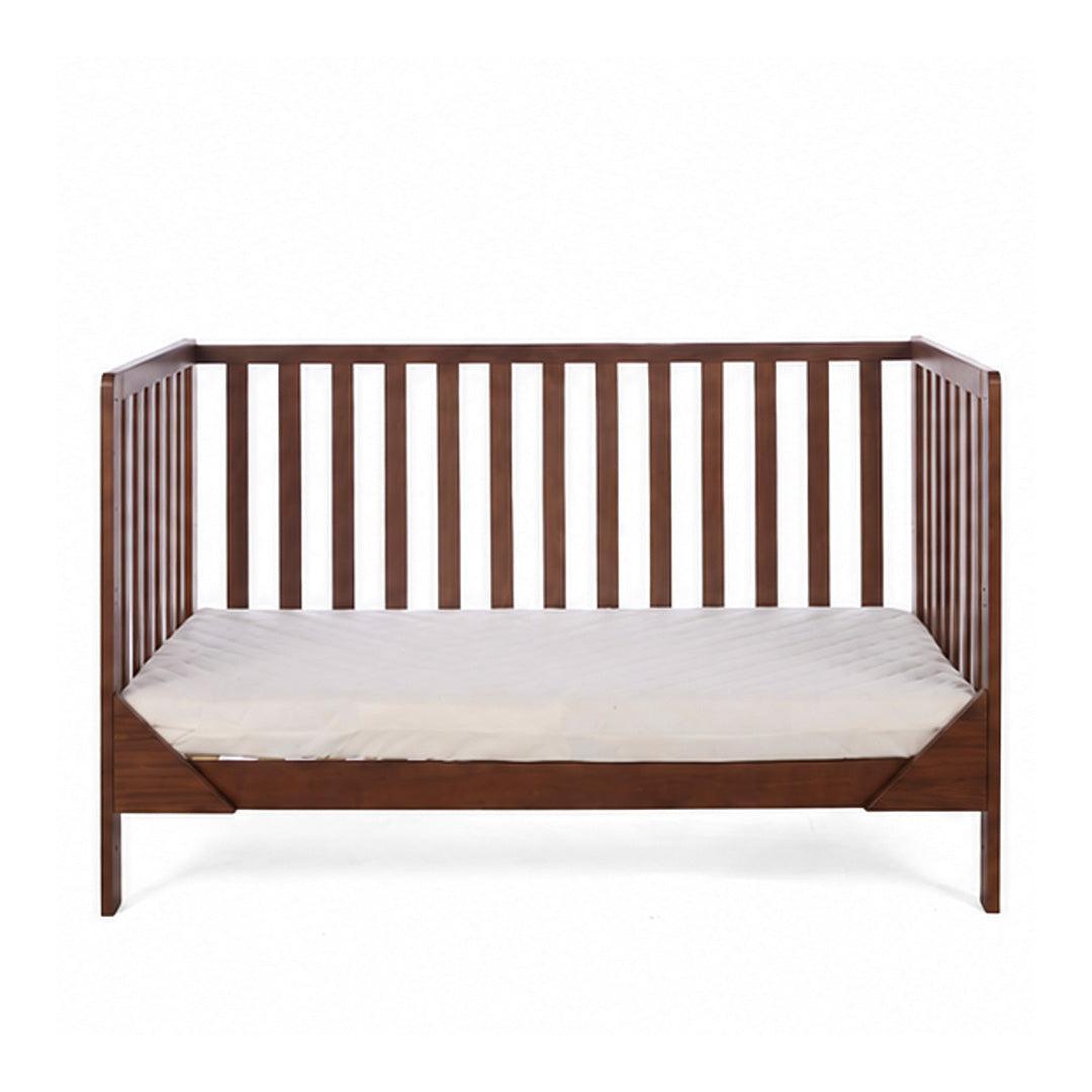 Tutti Bambini Origin Malmo Cot Bed, Cot Top Changer & Mattress Bundle - Rich Walnut-Cot Beds-Rich Walnut- | Natural Baby Shower