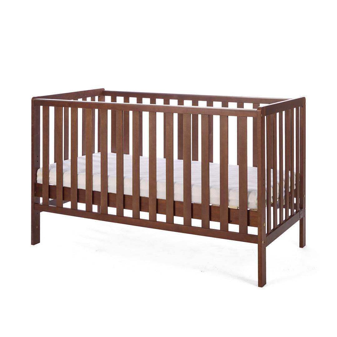 Tutti Bambini Origin Malmo Cot Bed, Cot Top Changer & Mattress Bundle - Rich Walnut-Cot Beds-Rich Walnut- | Natural Baby Shower