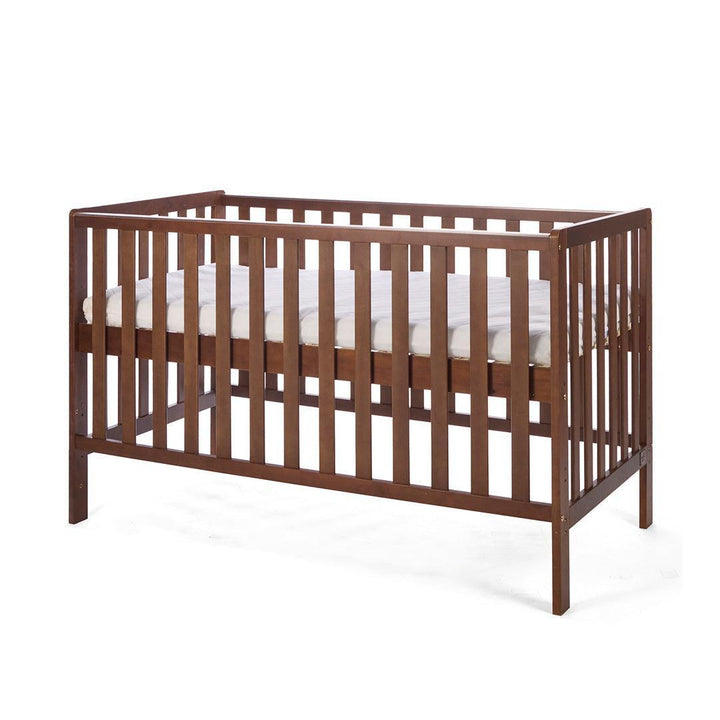 Tutti Bambini Origin Malmo Cot Bed, Cot Top Changer & Mattress Bundle - Rich Walnut-Cot Beds-Rich Walnut- | Natural Baby Shower