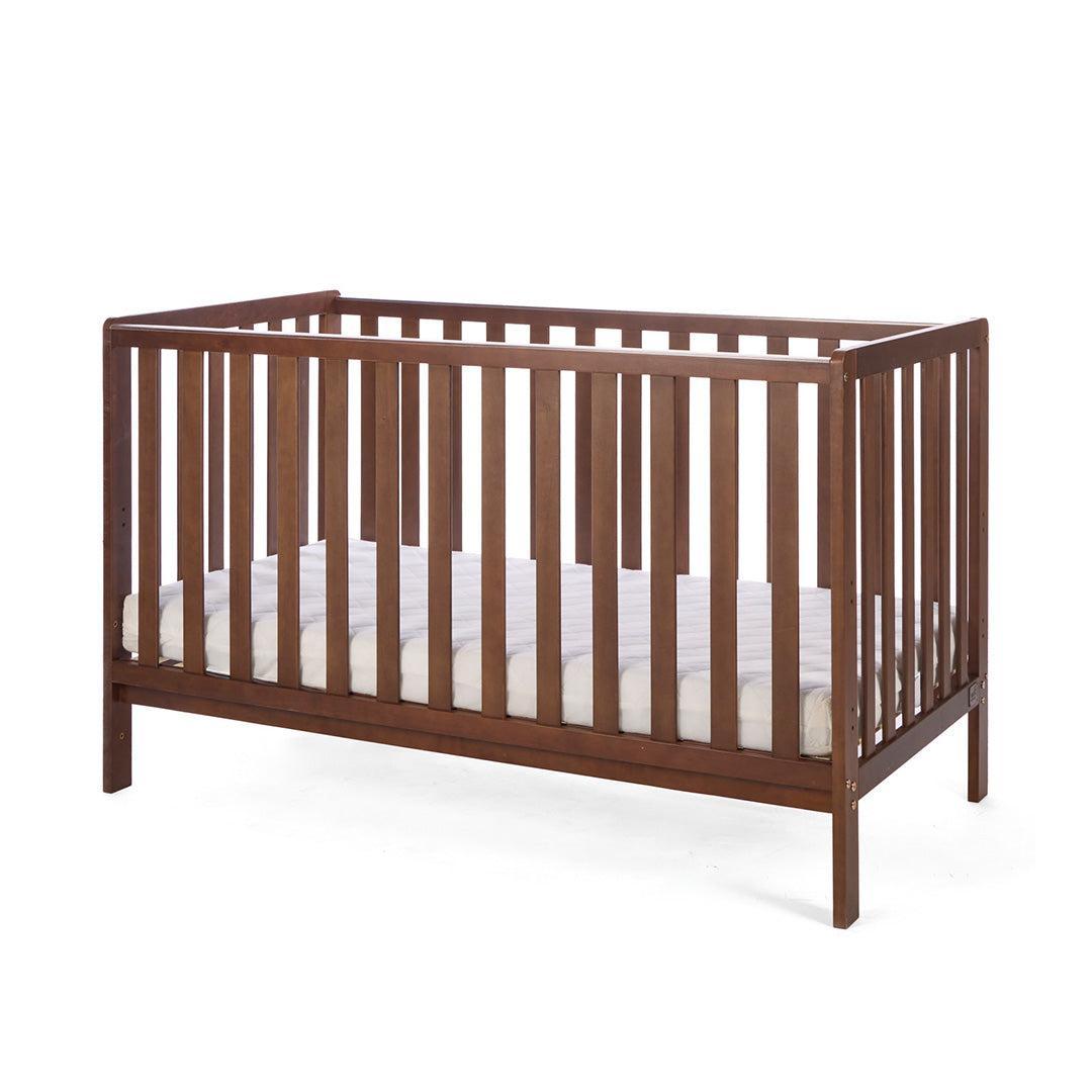 Tutti Bambini Origin Malmo Cot Bed, Cot Top Changer & Mattress Bundle - Rich Walnut-Cot Beds-Rich Walnut- | Natural Baby Shower