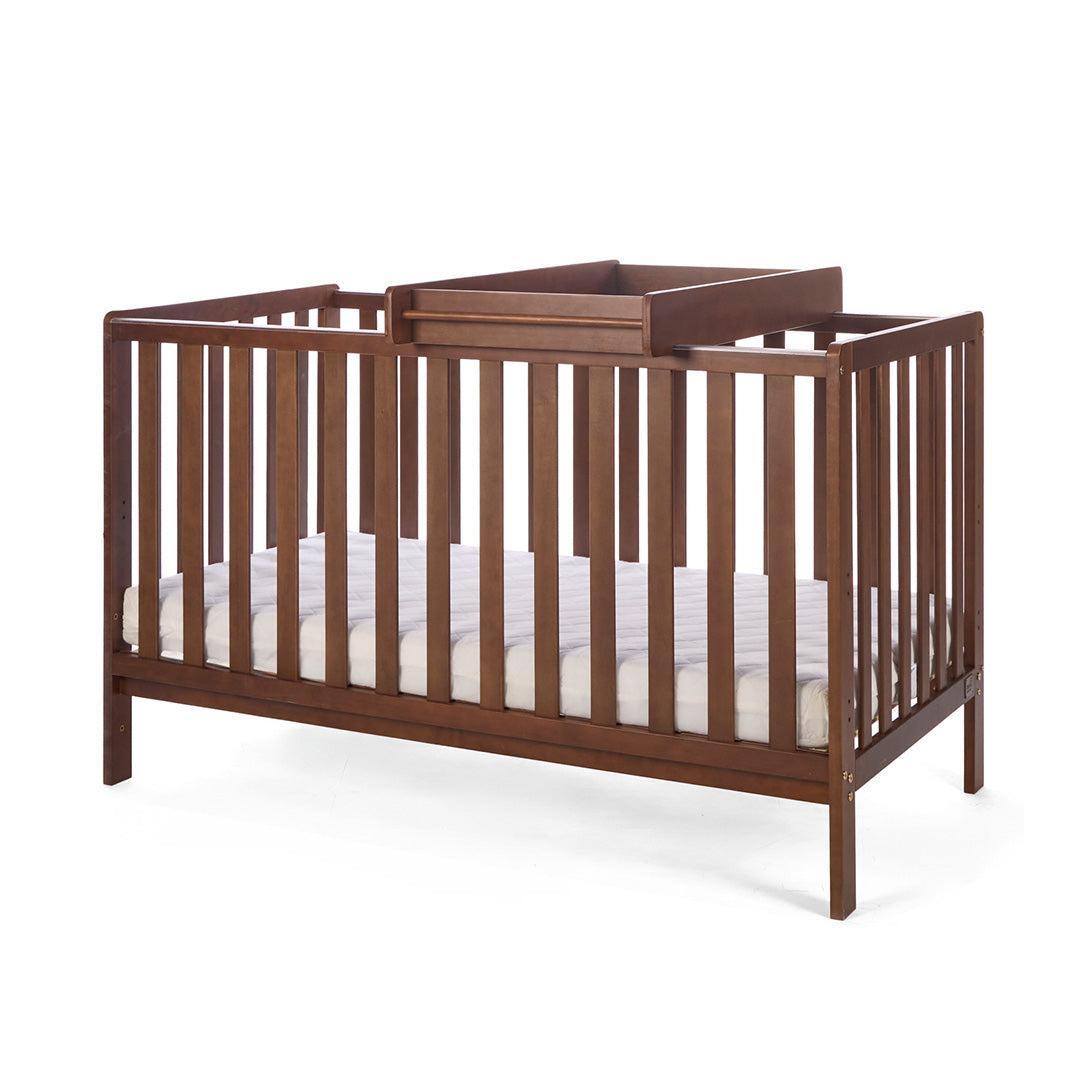 Tutti Bambini Origin Malmo Cot Bed, Cot Top Changer & Mattress Bundle - Rich Walnut-Cot Beds-Rich Walnut- | Natural Baby Shower