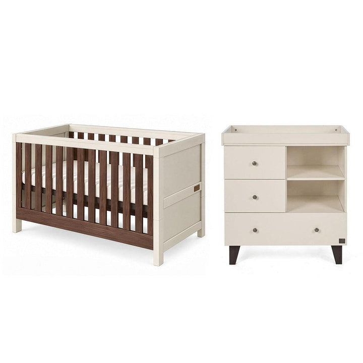 Tutti Bambini Origin Modena/Como 2 Piece Nursery Furniture Set - Cashmere/Cashmere-Nursery Sets- | Natural Baby Shower