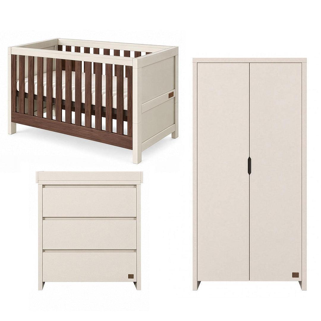 Tutti Bambini Origin Modena 3 Piece Nursery Furniture Set - Cashmere-Nursery Sets- | Natural Baby Shower