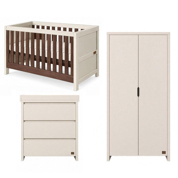 Tutti Bambini Origin Modena 3 Piece Nursery Furniture Set - Cashmere-Nursery Sets- | Natural Baby Shower