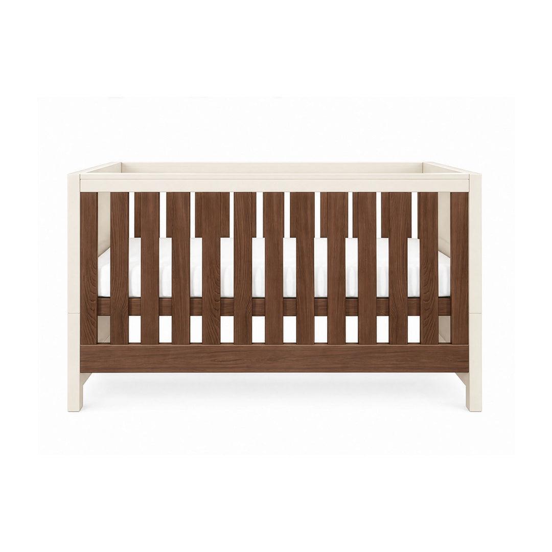 Tutti Bambini Origin Modena Cot Bed - Cashmere/Rich Walnut-Cot Beds-Cashmere/Rich Walnut- | Natural Baby Shower