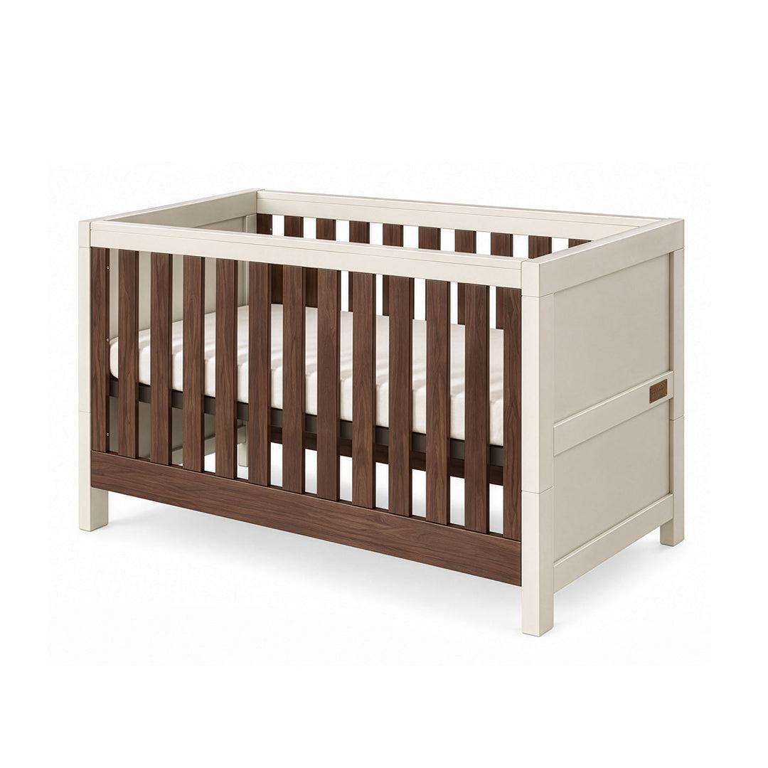 Tutti Bambini Origin Modena Cot Bed - Cashmere/Rich Walnut-Cot Beds-Cashmere/Rich Walnut- | Natural Baby Shower
