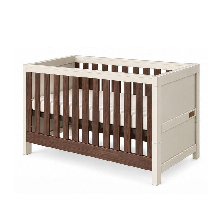 Tutti Bambini Origin Modena Cot Bed - Cashmere/Rich Walnut-Cot Beds-Cashmere/Rich Walnut- | Natural Baby Shower