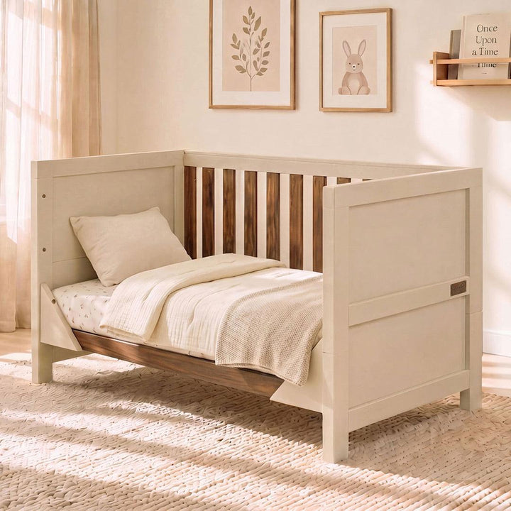 Tutti Bambini Origin Modena Cot Bed - Cashmere/Rich Walnut-Cot Beds-Cashmere/Rich Walnut- | Natural Baby Shower