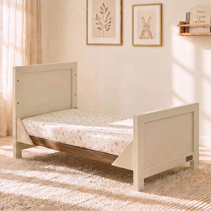 Tutti Bambini Origin Modena Cot Bed - Cashmere/Rich Walnut-Cot Beds-Cashmere/Rich Walnut- | Natural Baby Shower