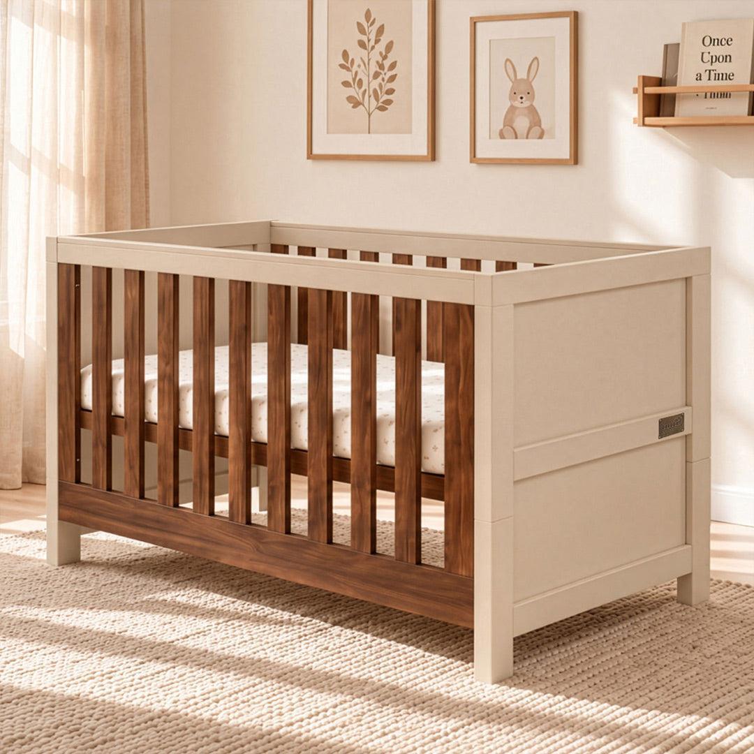 Tutti Bambini Origin Modena Cot Bed - Cashmere/Rich Walnut-Cot Beds-Cashmere/Rich Walnut- | Natural Baby Shower