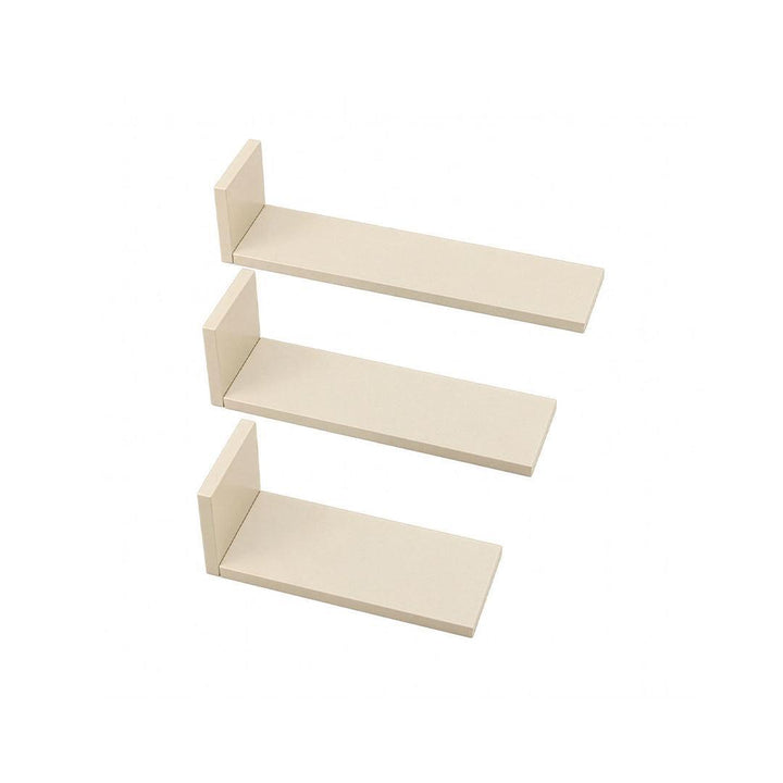 Tutti Bambini Origin Set of Three L-Shaped Wall Shelves - Cashmere-Shelves-Cashmere- | Natural Baby Shower
