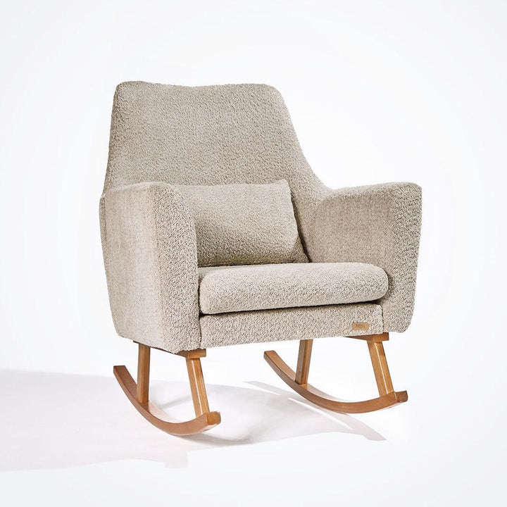Tutti Bambini Oscar Luxe Rocking Chair & Footstool - Teddy Mushroom-Feeding Chairs-Teddy Mushroom-One Size | Natural Baby Shower
