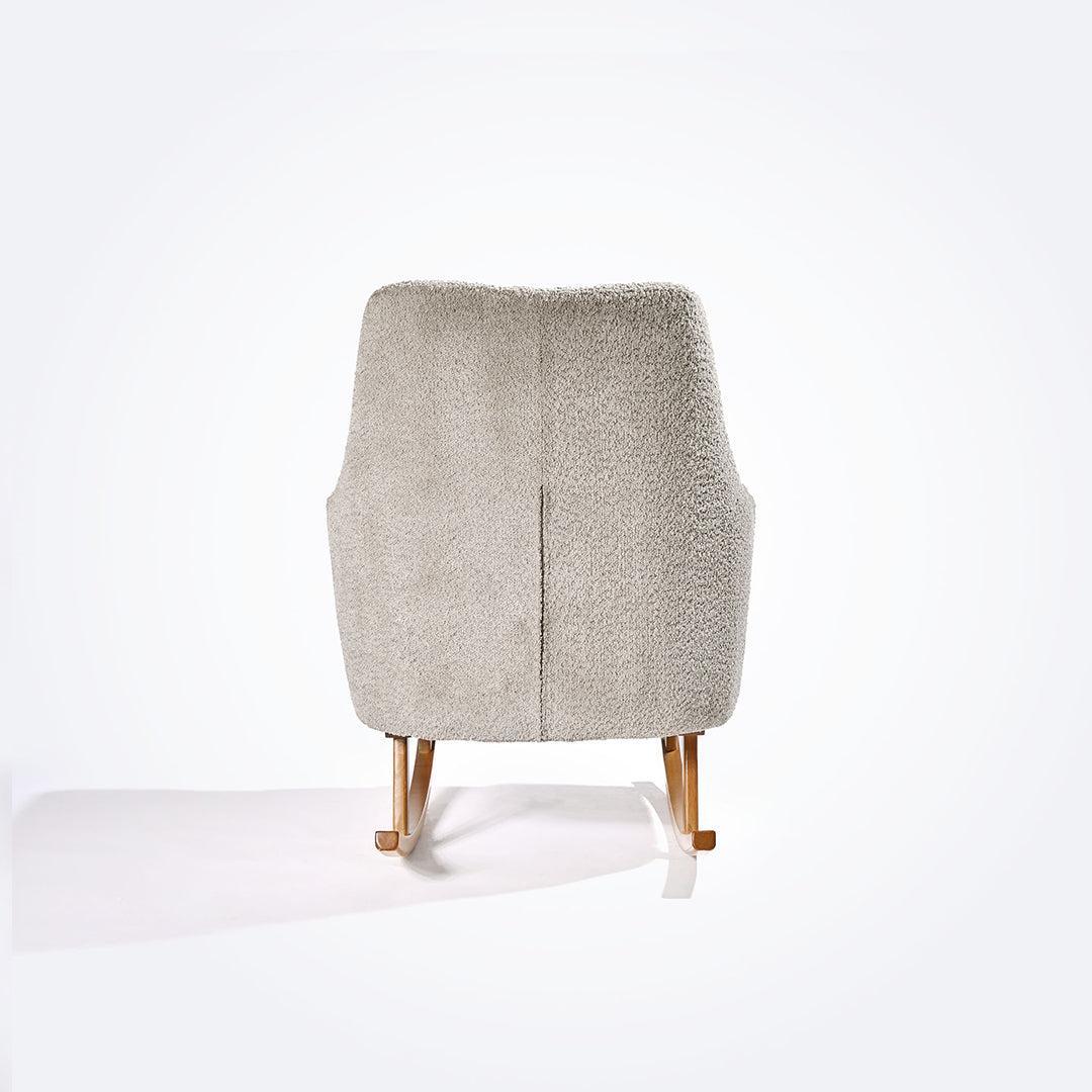 Tutti Bambini Oscar Luxe Rocking Chair & Footstool - Teddy Mushroom-Feeding Chairs-Teddy Mushroom-One Size | Natural Baby Shower