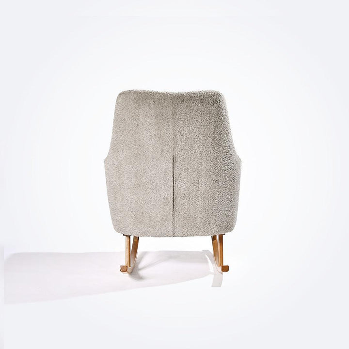 Tutti Bambini Oscar Luxe Rocking Chair & Footstool - Teddy Mushroom-Feeding Chairs-Teddy Mushroom-One Size | Natural Baby Shower