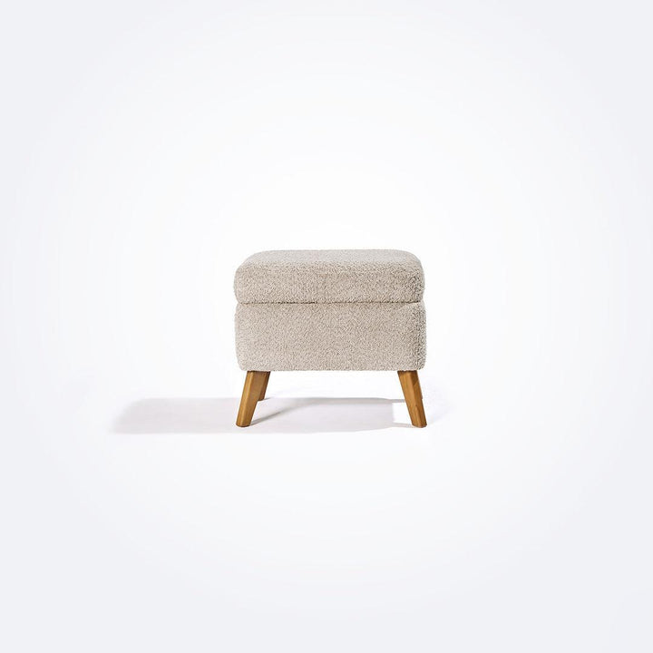 Tutti Bambini Oscar Luxe Rocking Chair & Footstool - Teddy Mushroom-Feeding Chairs-Teddy Mushroom-One Size | Natural Baby Shower
