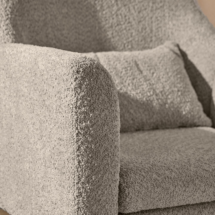 Tutti Bambini Oscar Luxe Rocking Chair & Footstool - Teddy Mushroom-Feeding Chairs-Teddy Mushroom-One Size | Natural Baby Shower