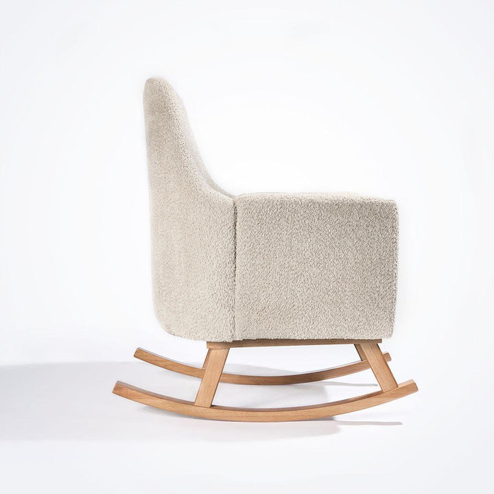Tutti Bambini Oscar Luxe Rocking Chair & Footstool - Teddy Sage-Feeding Chairs-Teddy Sage-One Size | Natural Baby Shower