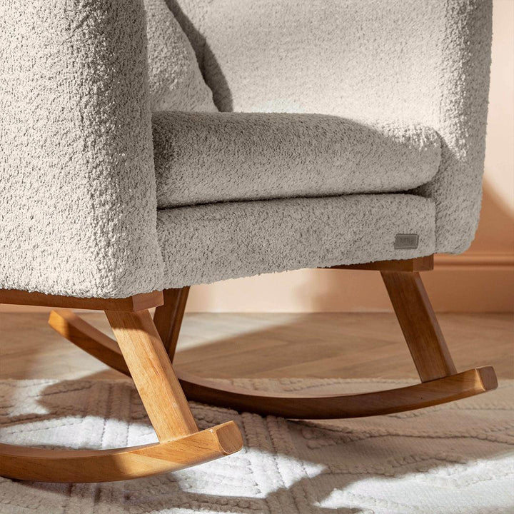Tutti Bambini Oscar Luxe Rocking Chair & Footstool - Teddy Sage-Feeding Chairs-Teddy Sage-One Size | Natural Baby Shower