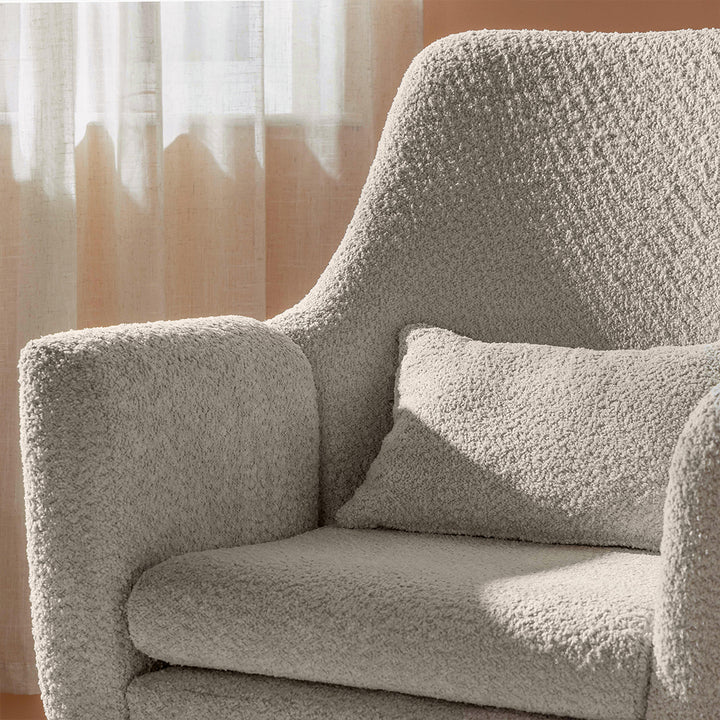 Tutti Bambini Oscar Luxe Rocking Chair & Footstool - Teddy Sage-Feeding Chairs-Teddy Sage-One Size | Natural Baby Shower