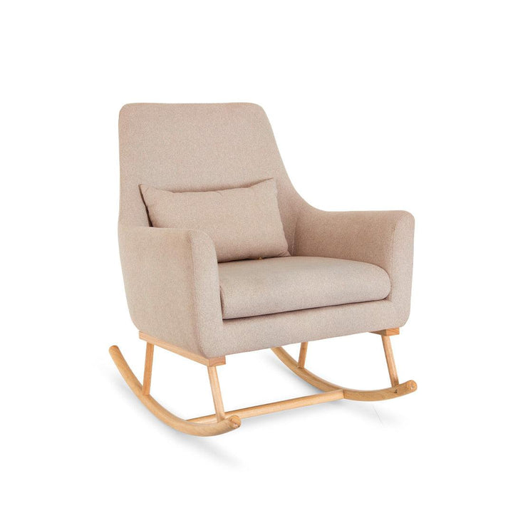 Tutti Bambini Oscar Rocking Chair + Pouffe Set - Stone-Feeding Chairs-Stone- | Natural Baby Shower
