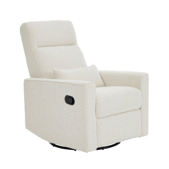 Tutti Bambini Paige Recliner Glider Nursery Chair - Vanilla Boucle-Feeding Chairs-Vanilla Boucle- | Natural Baby Shower