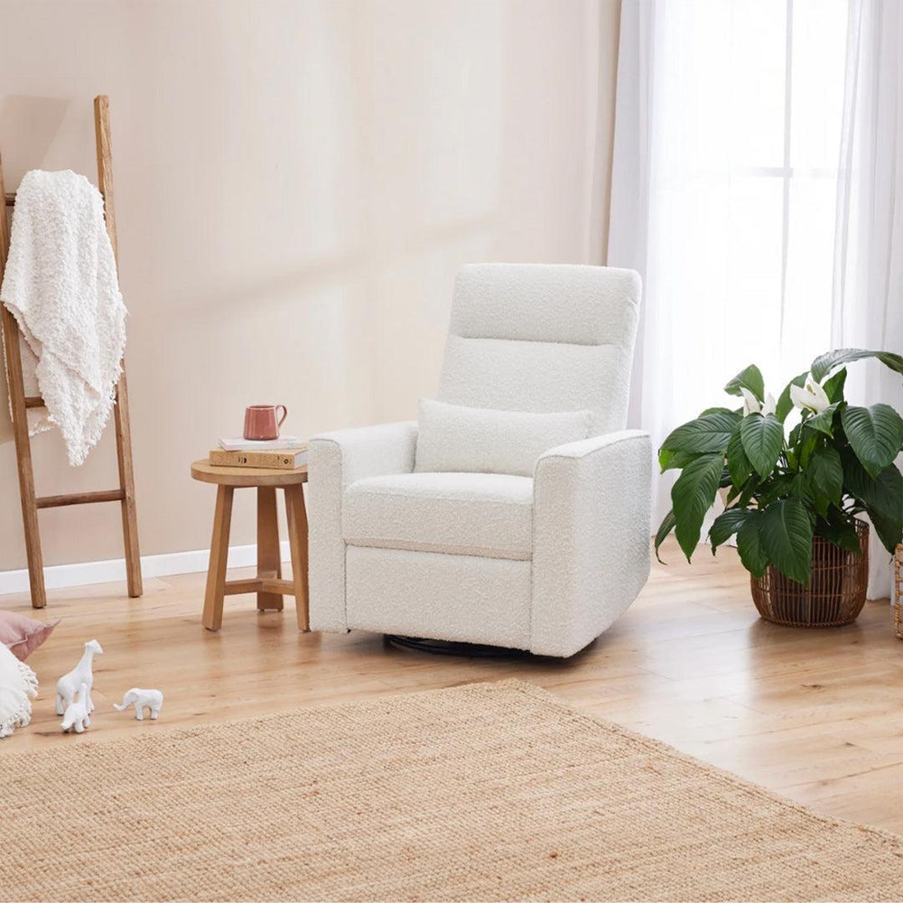 Tutti Bambini Paige Recliner Glider Nursery Chair - Vanilla Boucle-Feeding Chairs-Vanilla Boucle- | Natural Baby Shower