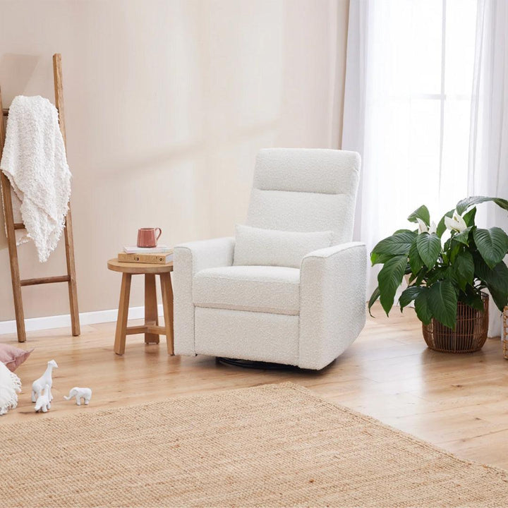 Tutti Bambini Paige Recliner Glider Nursery Chair - Vanilla Boucle-Feeding Chairs-Vanilla Boucle- | Natural Baby Shower