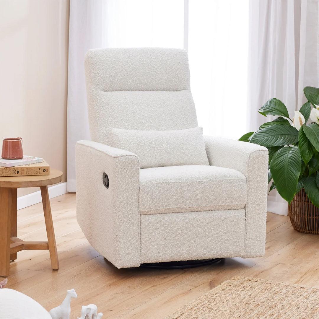 Tutti Bambini Paige Recliner Glider Nursery Chair - Vanilla Boucle-Feeding Chairs-Vanilla Boucle- | Natural Baby Shower