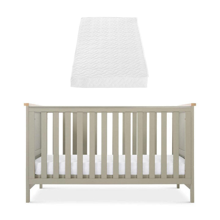 Tutti Bambini Misha Cot Bed - Sage / Golden Oak-Cot Beds-Sage/Golden Oak-Tutti Bambini Pocket Sprung Cot Bed Mattress | Natural Baby Shower