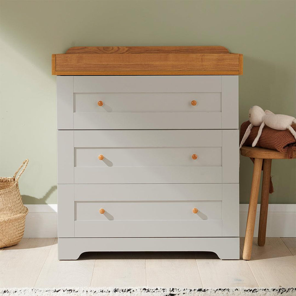 Tutti Bambini Rio 2pc Room Set - Dove Grey/Honey Oak-Nursery Sets-Dove Grey/Honey Oak- | Natural Baby Shower