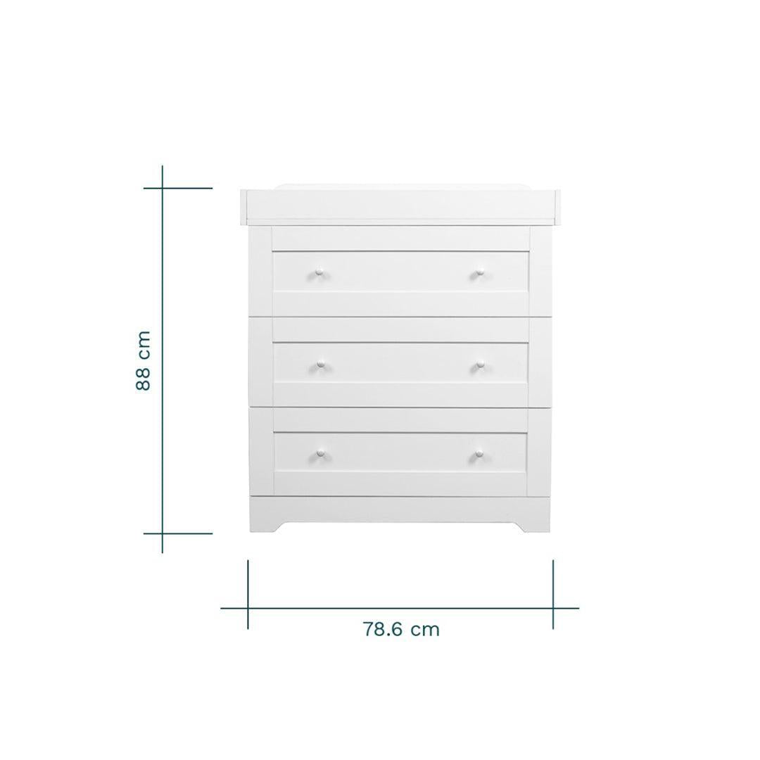 Tutti Bambini Rio Chest Changer - White-Chests-White- | Natural Baby Shower