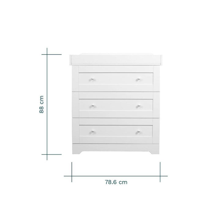 Tutti Bambini Rio Chest Changer - White-Chests-White- | Natural Baby Shower
