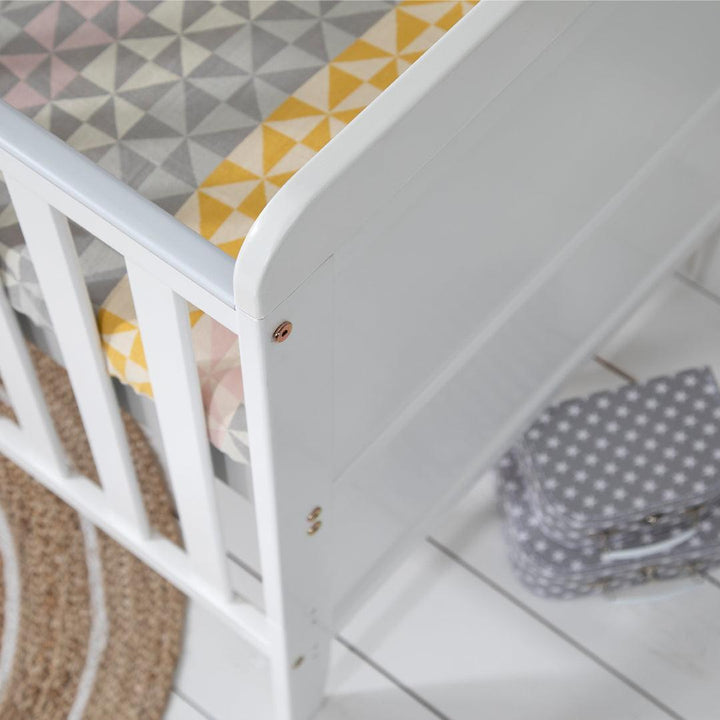 Tutti Bambini Rio Cot Bed with Cot Top Changer & Mattress - White-Cot Beds-White- | Natural Baby Shower