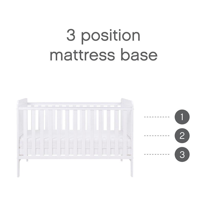 Tutti Bambini Rio 3pc Room Set - White-Nursery Sets-White- | Natural Baby Shower