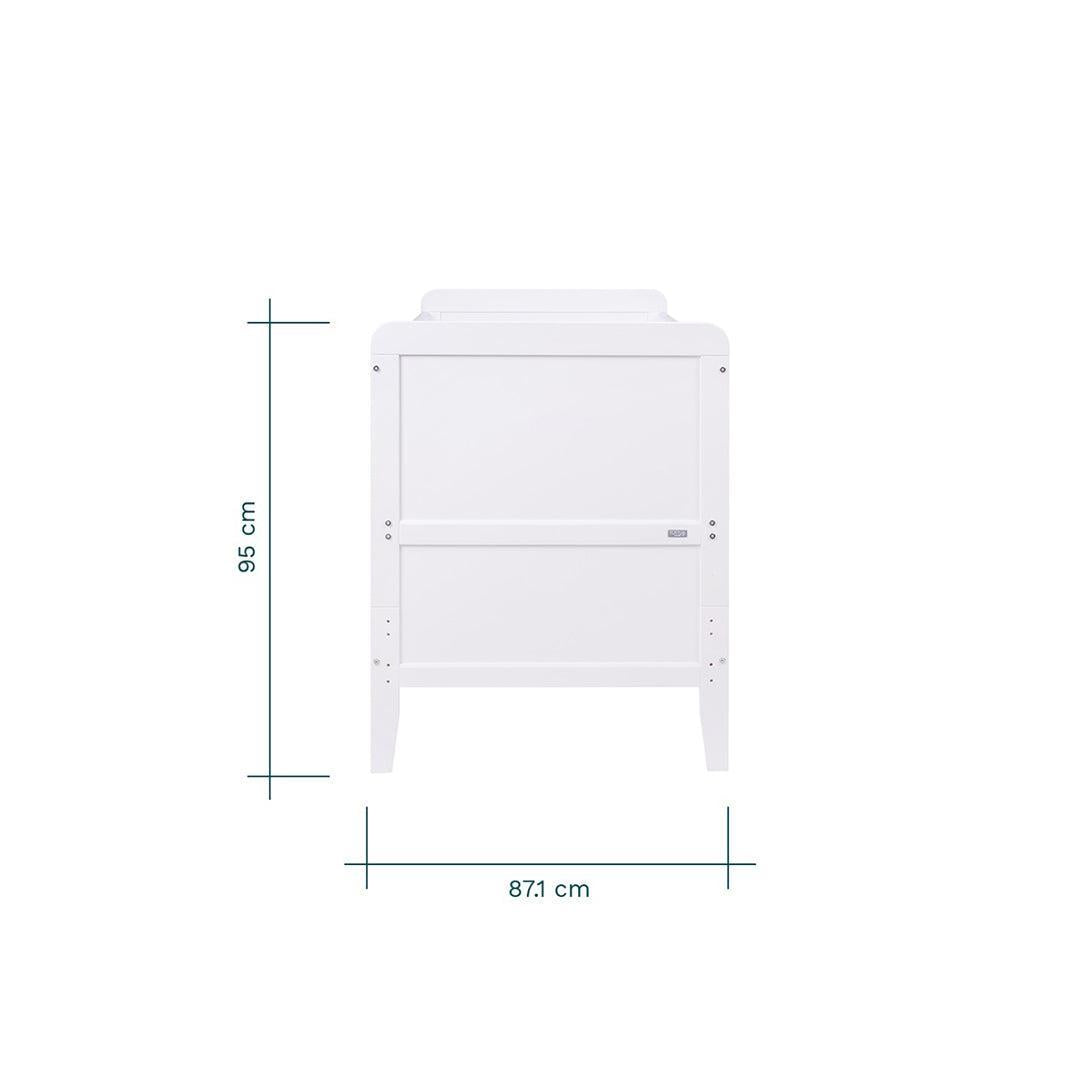 Tutti Bambini Rio Cot Bed with Cot Top Changer & Mattress - White-Cot Beds-White- | Natural Baby Shower