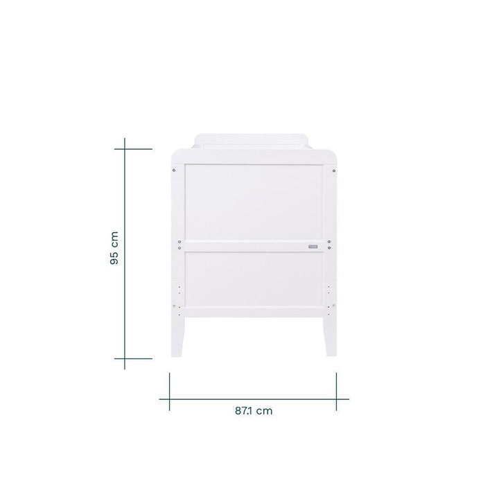 Tutti Bambini Rio Cot Bed with Cot Top Changer & Mattress - White-Cot Beds-White- | Natural Baby Shower