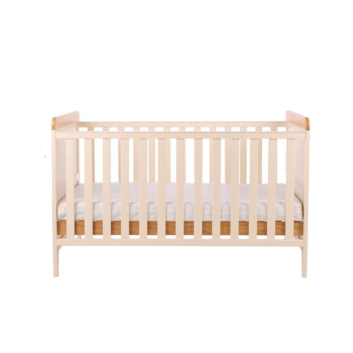 Tutti Bambini Rio Cot Bed with Cot Top Changer & Mattress - Cashmere/Honey Oak-Cot Beds-Cashmere/Honey Oak- | Natural Baby Shower