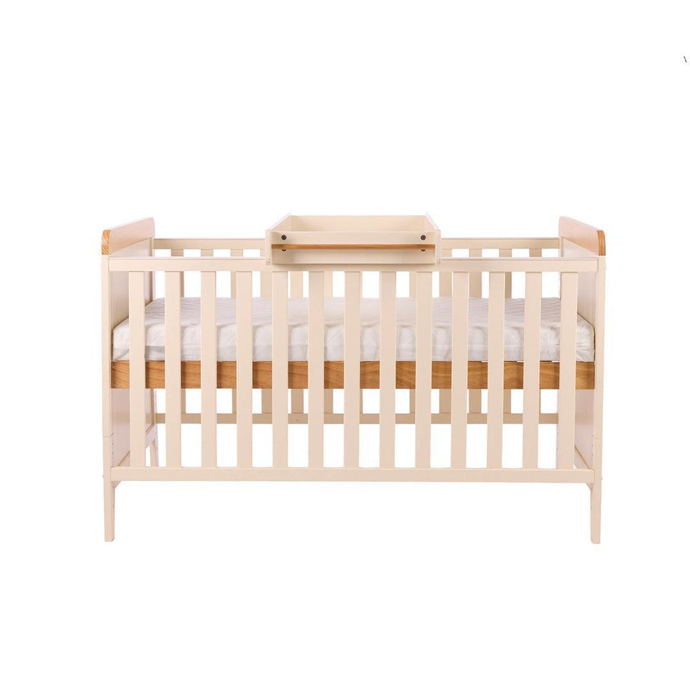 Tutti Bambini Rio Cot Bed with Cot Top Changer & Mattress - Cashmere/Honey Oak-Cot Beds-Cashmere/Honey Oak- | Natural Baby Shower