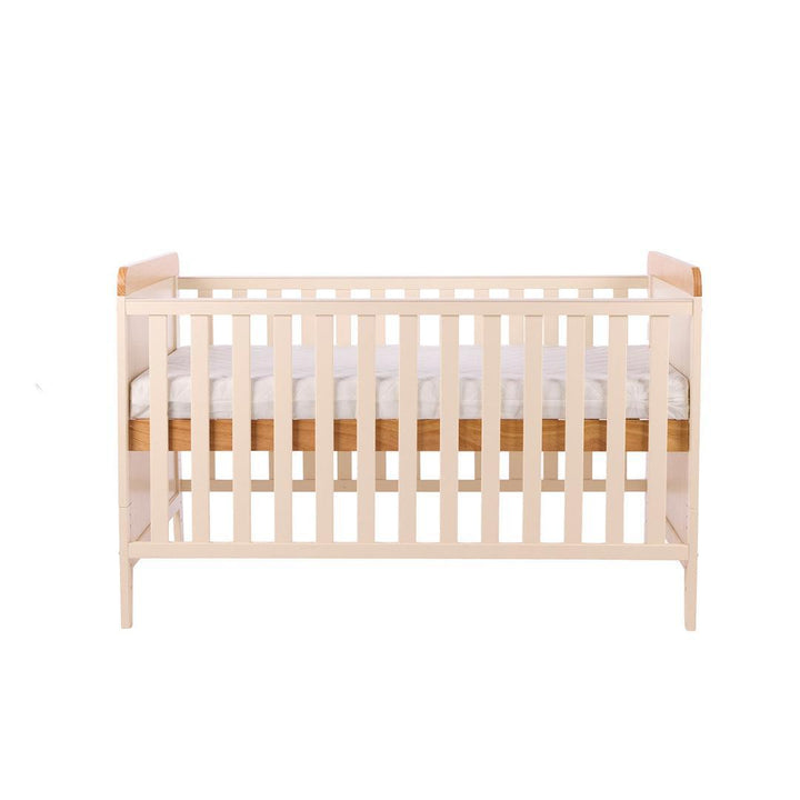Tutti Bambini Rio Cot Bed with Cot Top Changer & Mattress - Cashmere/Honey Oak-Cot Beds-Cashmere/Honey Oak- | Natural Baby Shower
