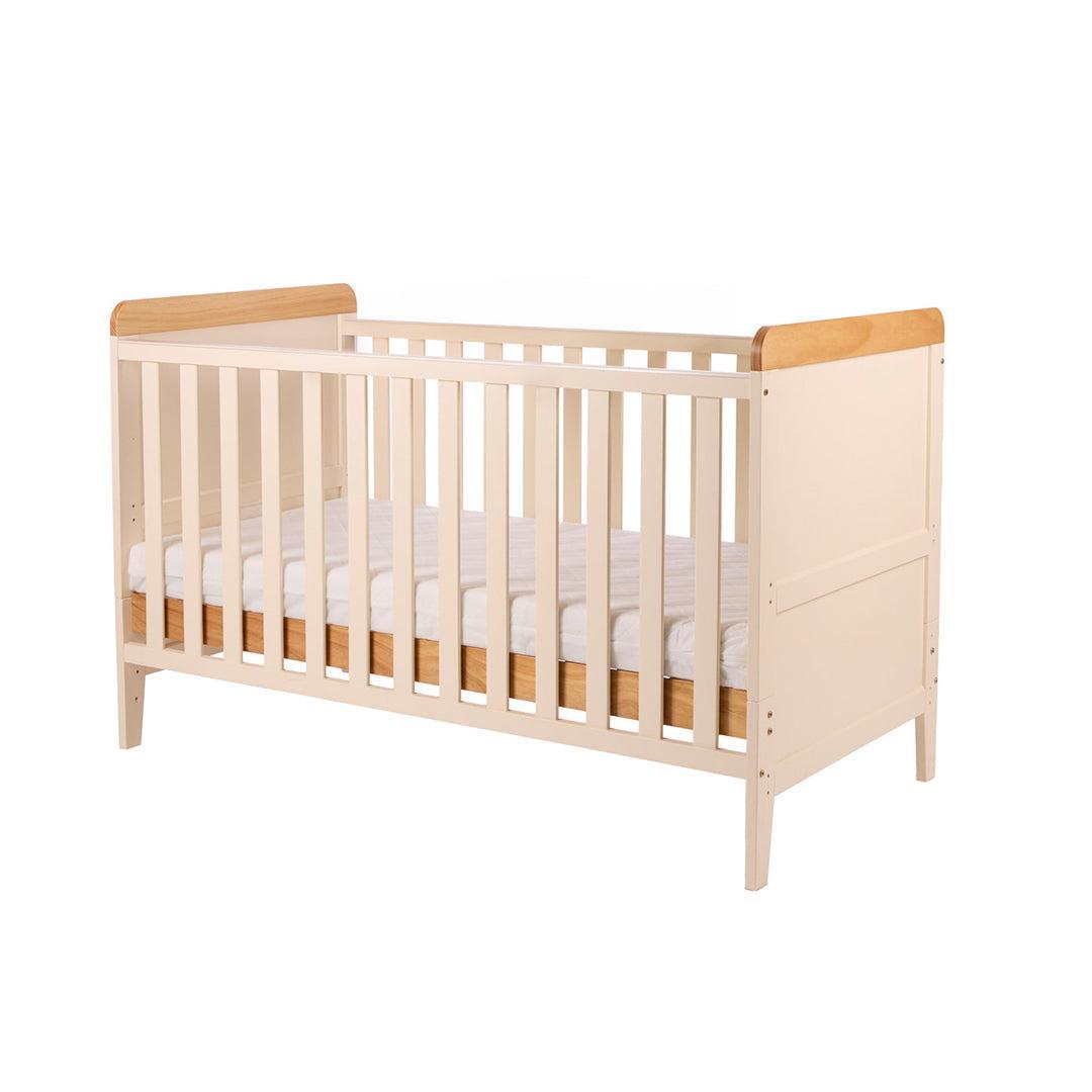 Tutti Bambini Rio Cot Bed with Cot Top Changer & Mattress - Cashmere/Honey Oak-Cot Beds-Cashmere/Honey Oak- | Natural Baby Shower