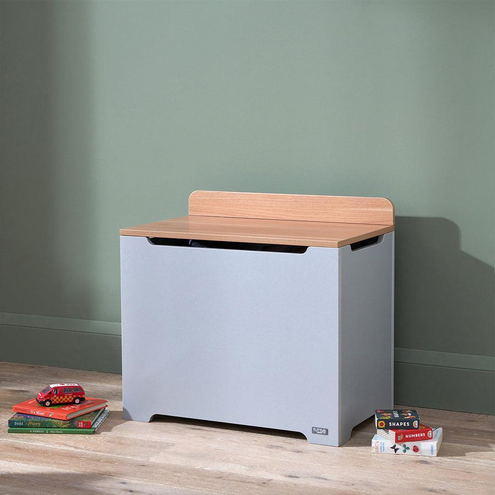 Tutti Bambini Rio Toy Box - Dove Grey/Honey Oak-Toy Boxes-Dove Grey/Honey Oak- | Natural Baby Shower