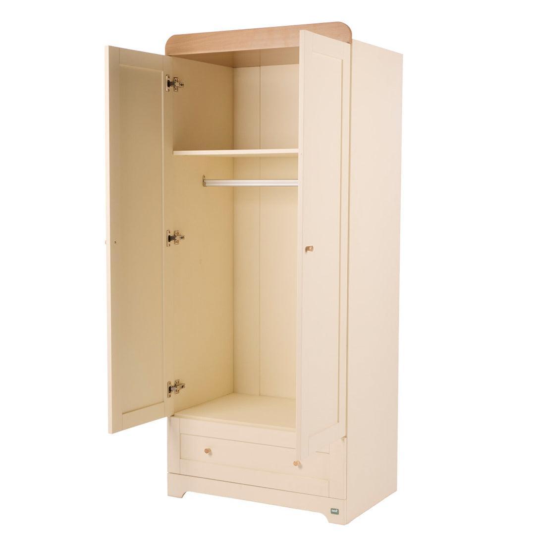Tutti Bambini Rio Wardrobe - Cashmere/Honey Oak-Wardrobes-Cashmere/Honey Oak- | Natural Baby Shower