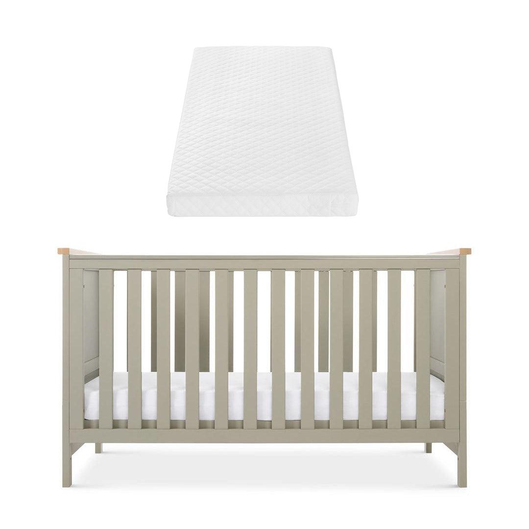 Tutti Bambini Misha Cot Bed - Sage / Golden Oak-Cot Beds-Sage/Golden Oak-Tutti Bambini Sprung Cot Bed Mattress | Natural Baby Shower